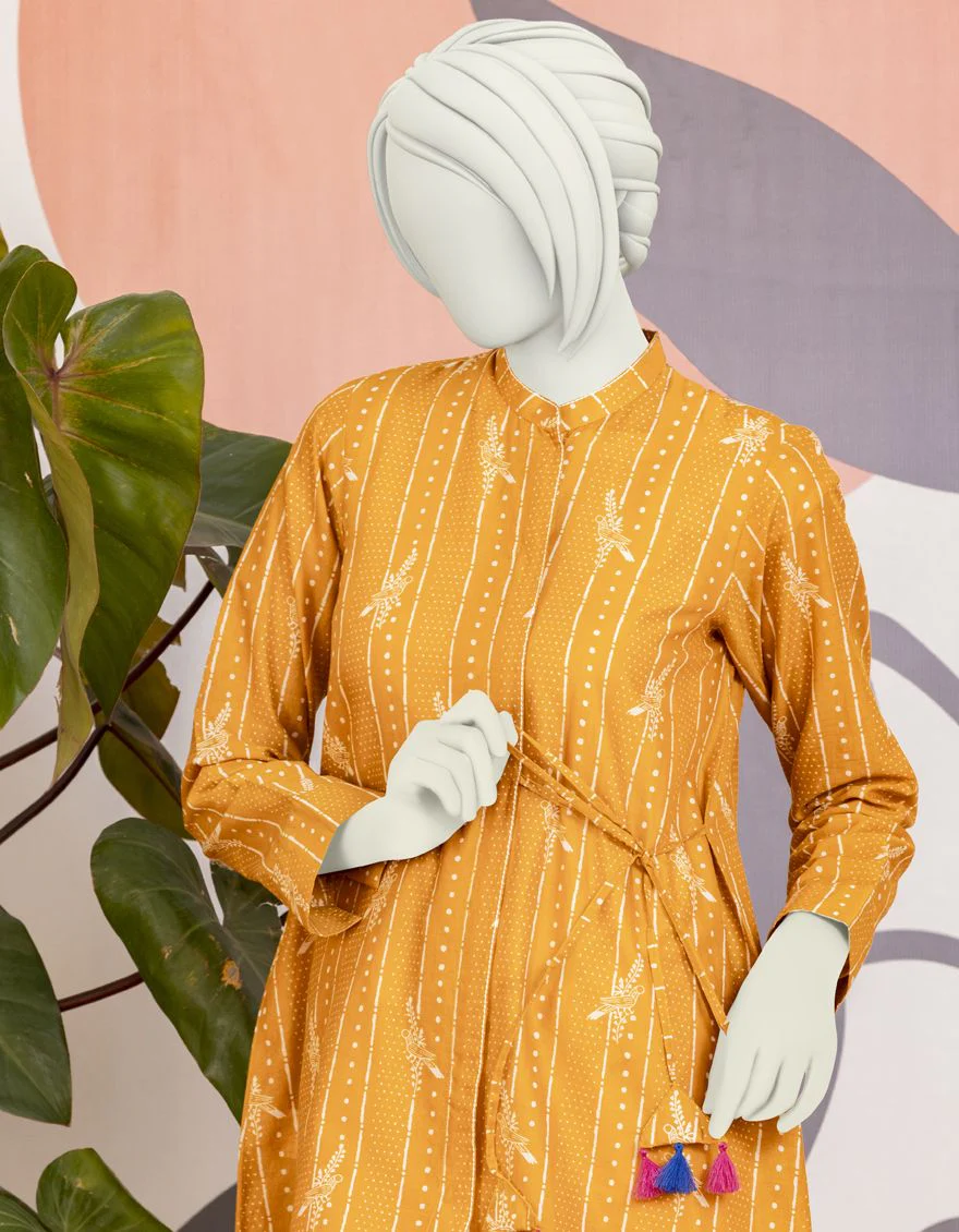 CHROME LAWN KURTI | JYGK-YGKL-S-US-104-22 FB/CANARY-1-22-T - Image 2
