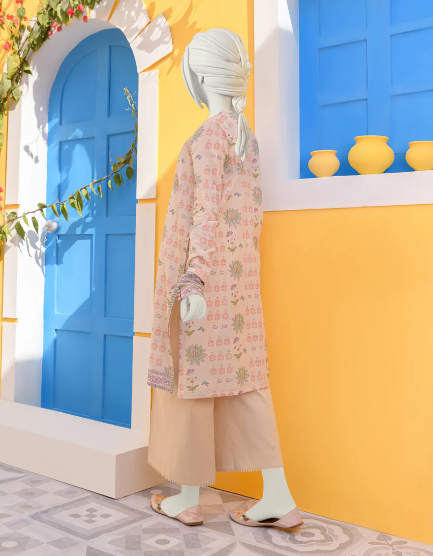 PEACH LAWN KURTI | JYGK-YGKL-S-US-104-23 FB/MARIANA - Image 2
