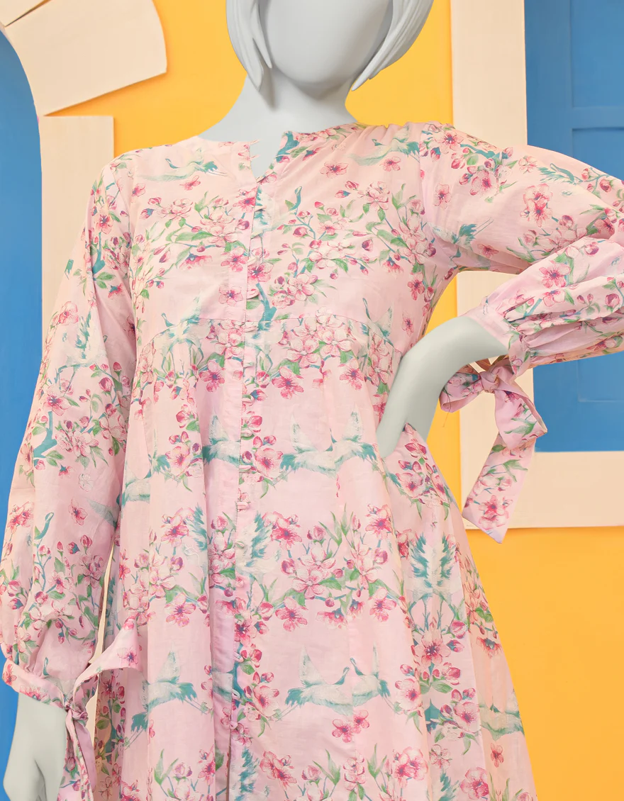 PINK LAWN KURTI | JYGK-YGKL-S-US-110-23 FB/CIARA - Image 3