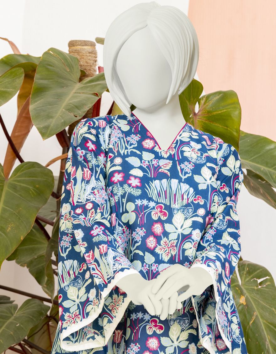 BLUE LAWN KURTI | JYGK-YGKL-S-US-113-22 FB/EIDIN - Image 3
