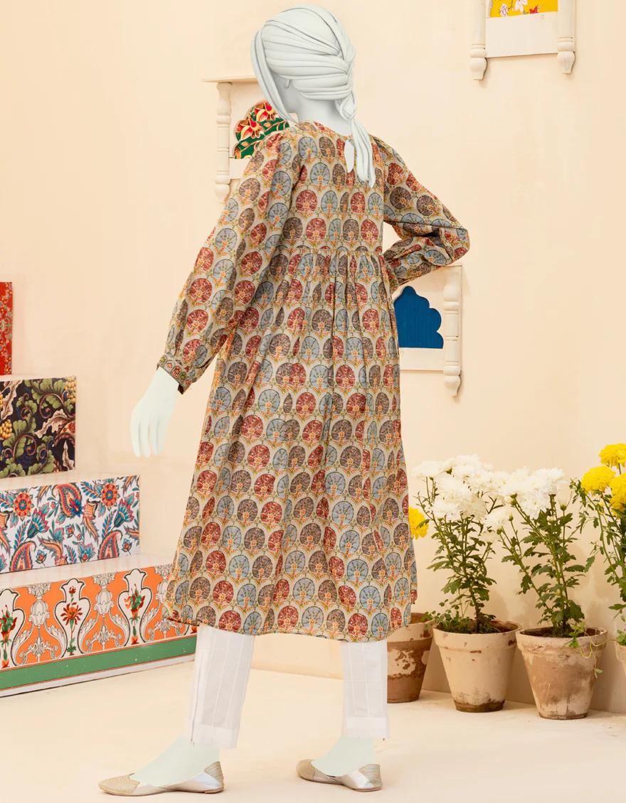 MULTICOLOR ZARI KURTI | JYGK-YGKL-S-US-118-22 FB/ZALIA - Image 2