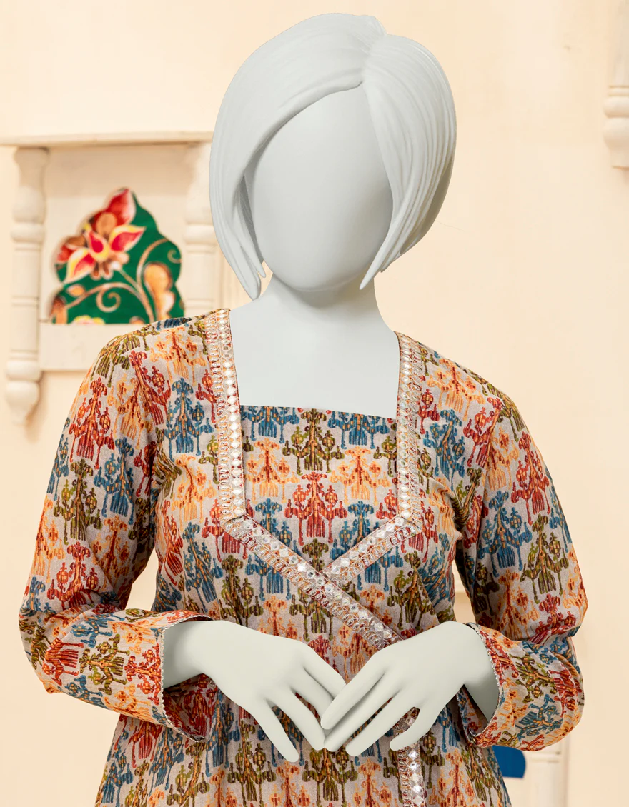MULTICOLOR ZARI KURTI | JYGK-YGKL-S-US-119-22 FB/SASHI - Image 3