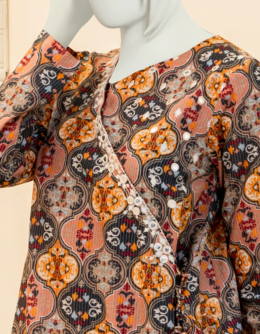 MULTICOLOR ZARI KURTI | JYGK-YGKL-S-US-120-22 FB/ZHURI - Image 2
