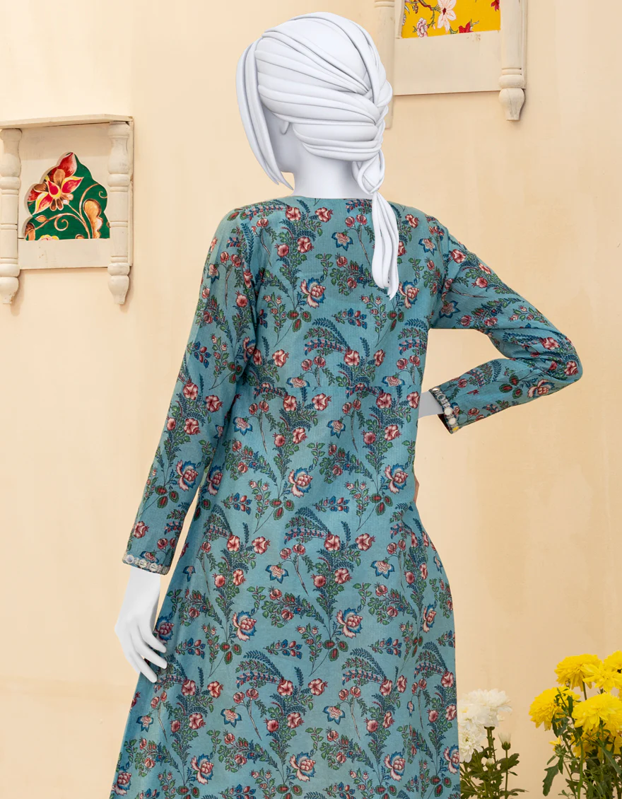 BLUE ZARI KURTI | JYGK-YGKL-S-US-123-22 FB/LIECHI - Image 3
