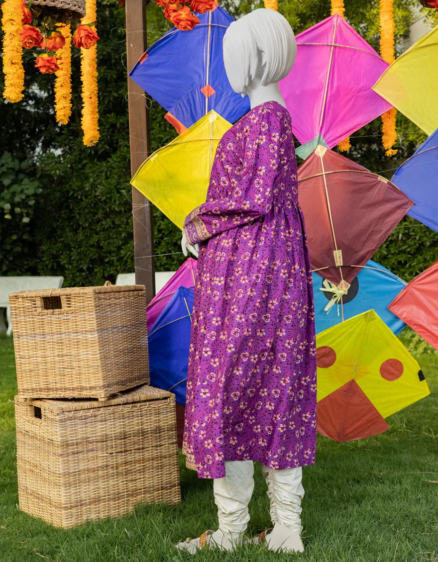 PURPLE LAWN KURTI | JYGK-YGKL-S-US-132-23 FB/GULABO - Image 2
