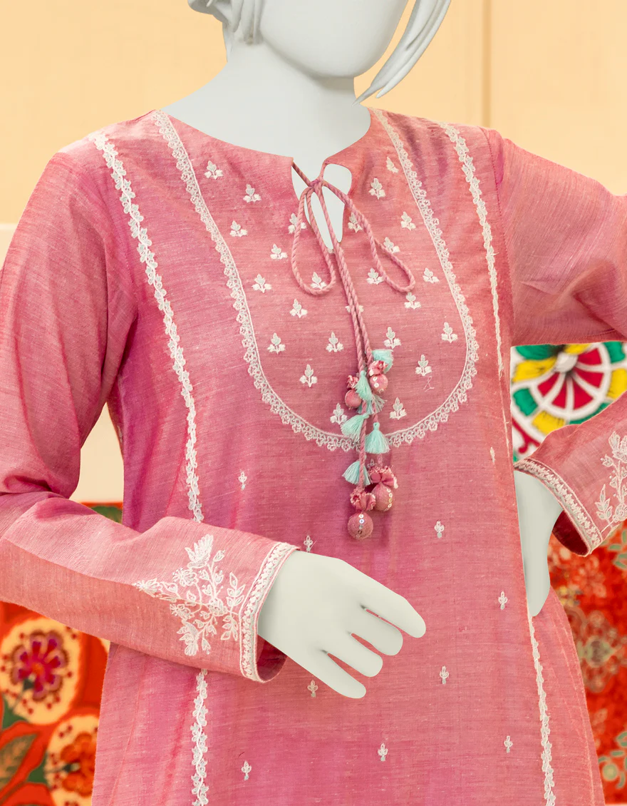 PINK TEXTURED KURTI | JYGK-YGKL-S-US-133-22 FB/PINK-460 - Image 3