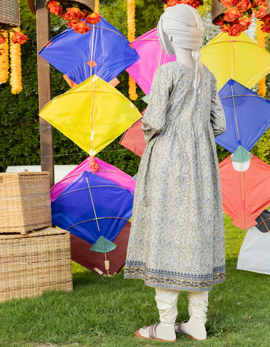 GREY LAWN KURTI | JYGK-YGKL-S-US-135-23 FB/FOG - Image 2