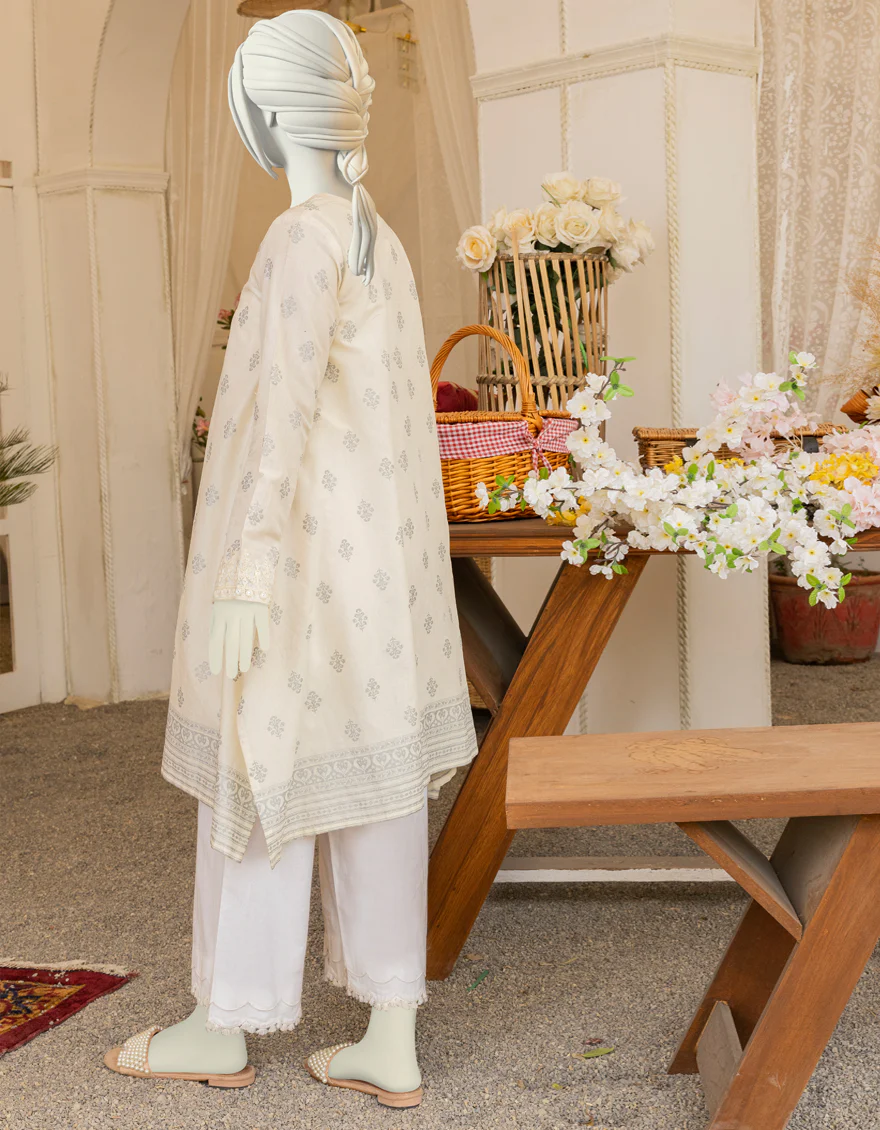 WHITE LAWN KURTI | JYGK-YGKL-S-US-142-22 FB/FREJA - Image 2