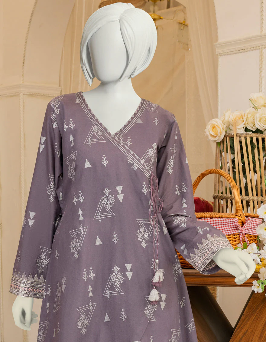 PURPLE LAWN KURTI | JYGK-YGKL-S-US-144-22 FB/SUVI - Image 3
