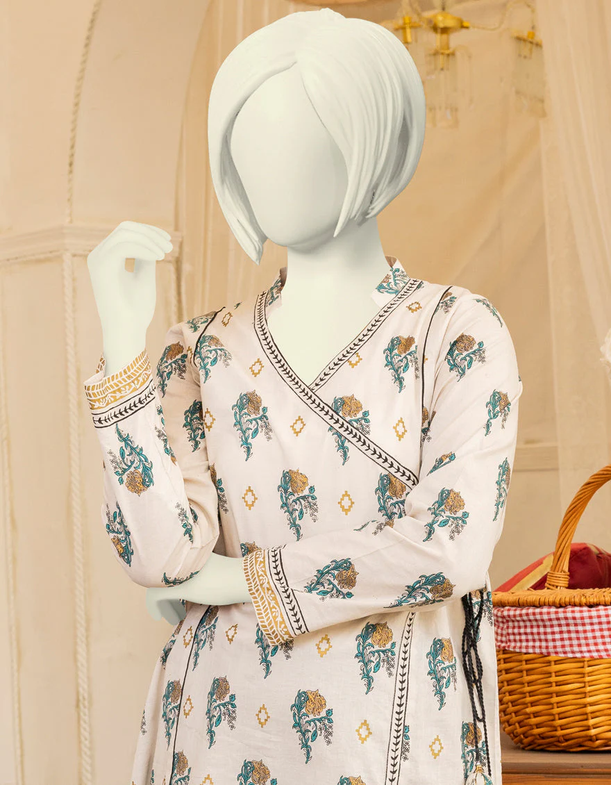 BEIGE LAWN KURTI | JYGK-YGKL-S-US-150-22 FB/ELKA - Image 3