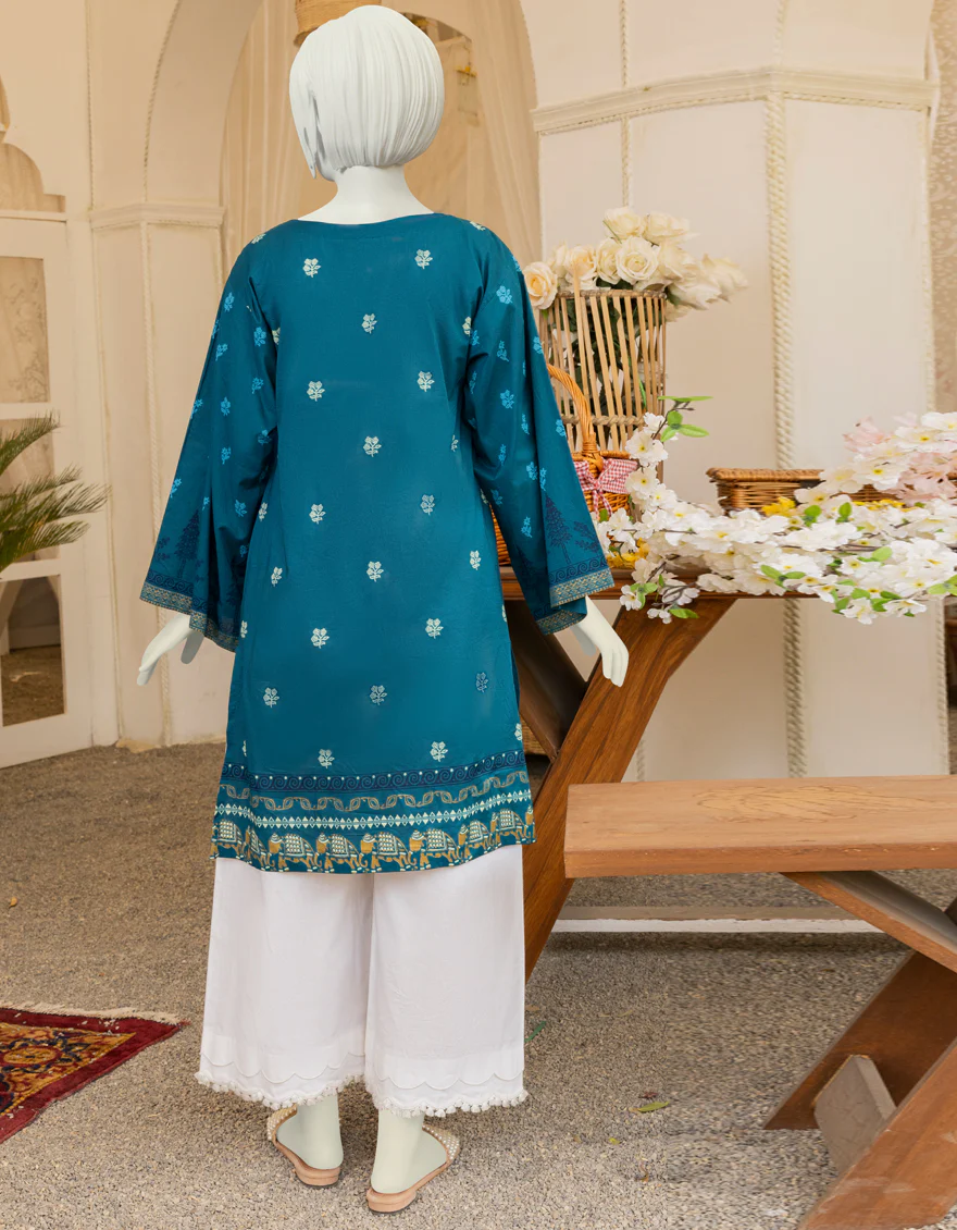 BLUE LAWN KURTI | JYGK-YGKL-S-US-153-22 FB/LUMI - Image 2