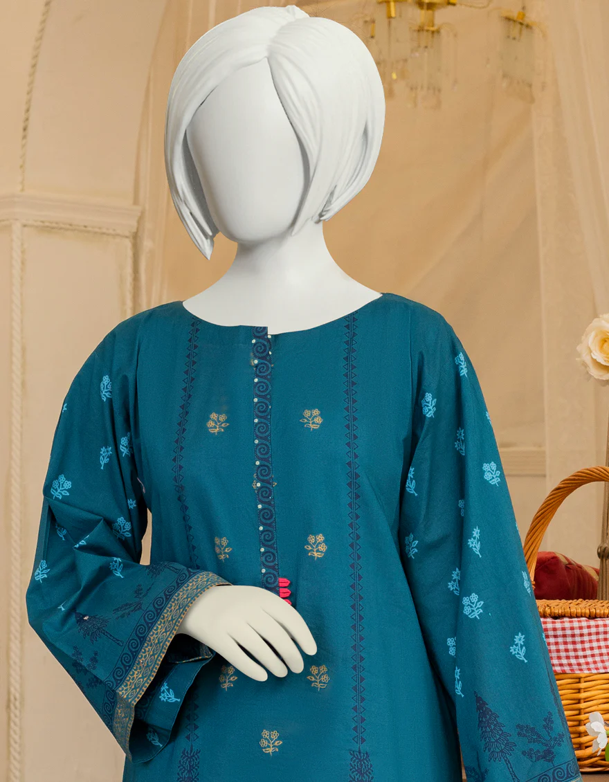BLUE LAWN KURTI | JYGK-YGKL-S-US-153-22 FB/LUMI - Image 3