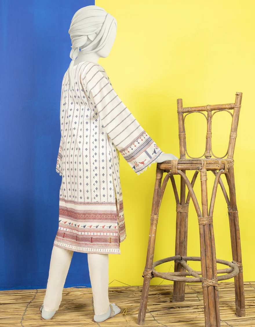 OFF WHITE LAWN KURTI | JYGK-YGKL-S-US-159-22 FB/VADIM - Image 2