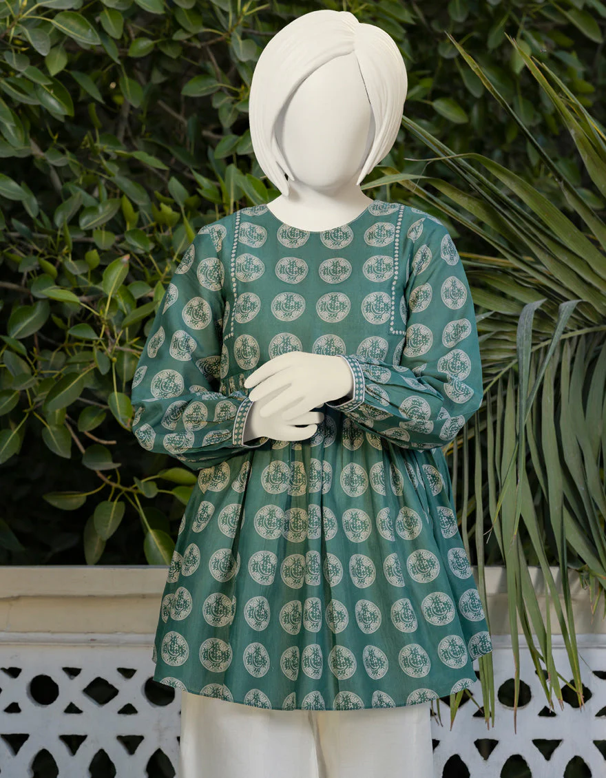 DARK GREEN KURTI | JYGK-YGKL-S-US-160-23 FB/AZAADI-1 - Image 2