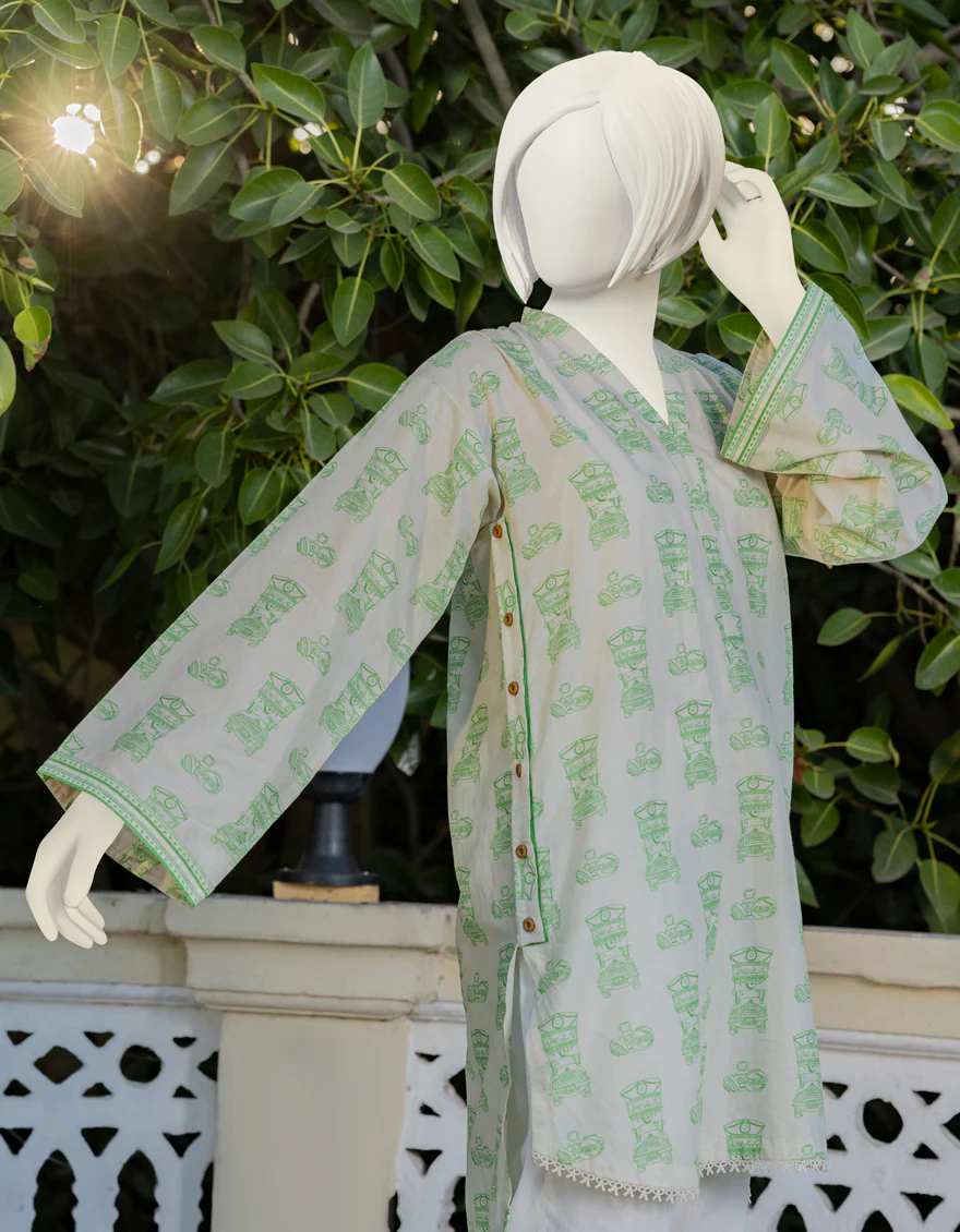 OFF WHITE KURTI | JYGK-YGKL-S-US-162-23 FB/AZAADI-03 - Image 3