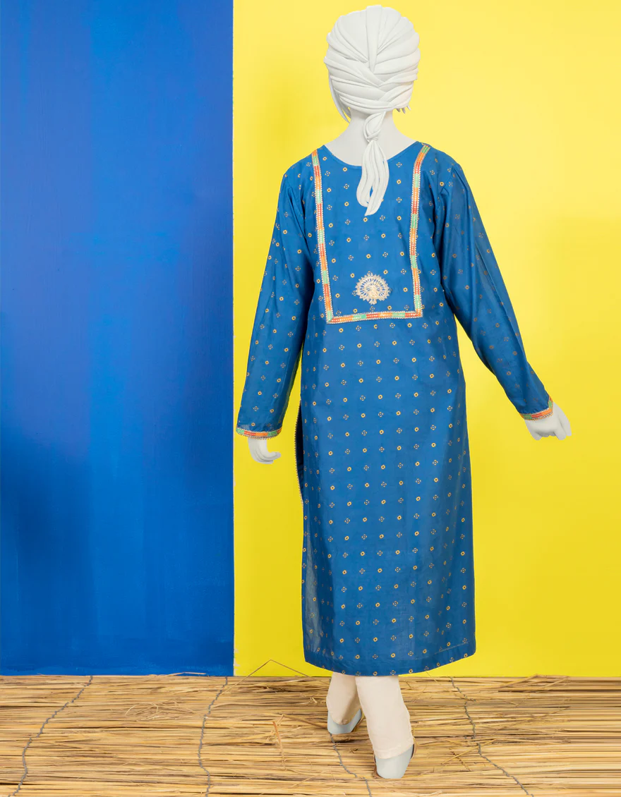 BLUE LAWN KURTI | JYGK-YGKL-S-US-164-22 FB/INEJ-540 - Image 2