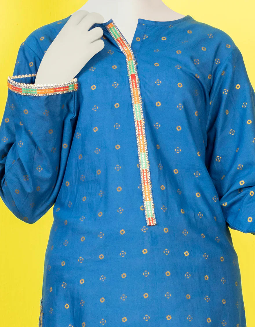 BLUE LAWN KURTI | JYGK-YGKL-S-US-164-22 FB/INEJ-540 - Image 3