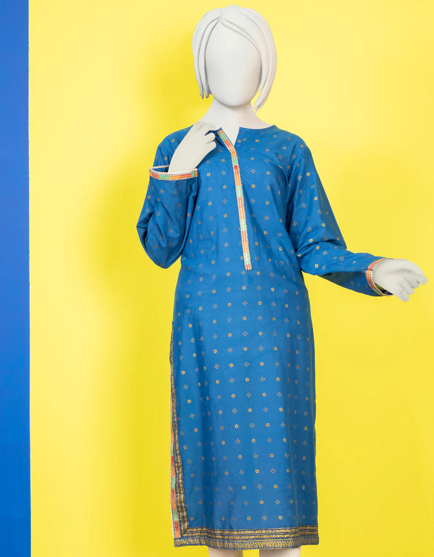 BLUE LAWN KURTI | JYGK-YGKL-S-US-164-22 FB/INEJ-540 - Image 4