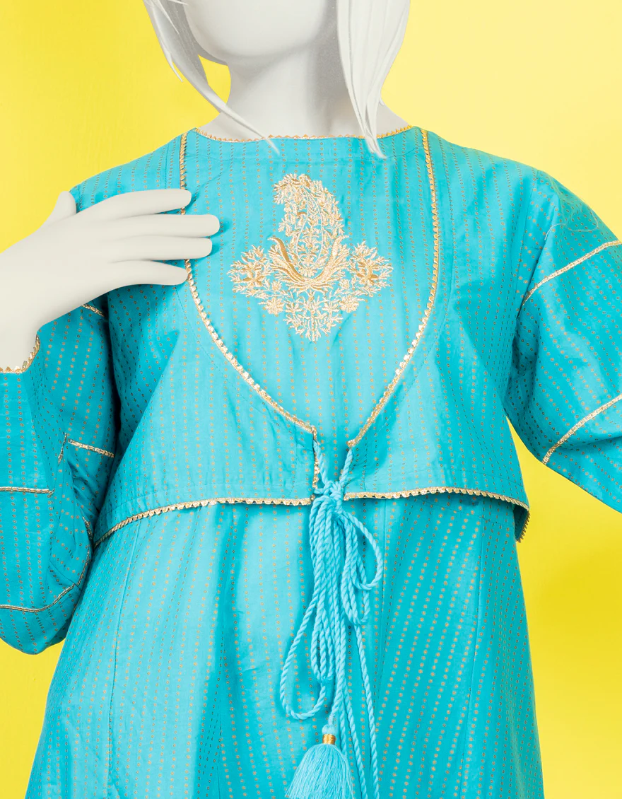 FEROZI LAWN KURTI | JYGK-YGKL-S-US-169-22 FB/LAKEER - Image 3