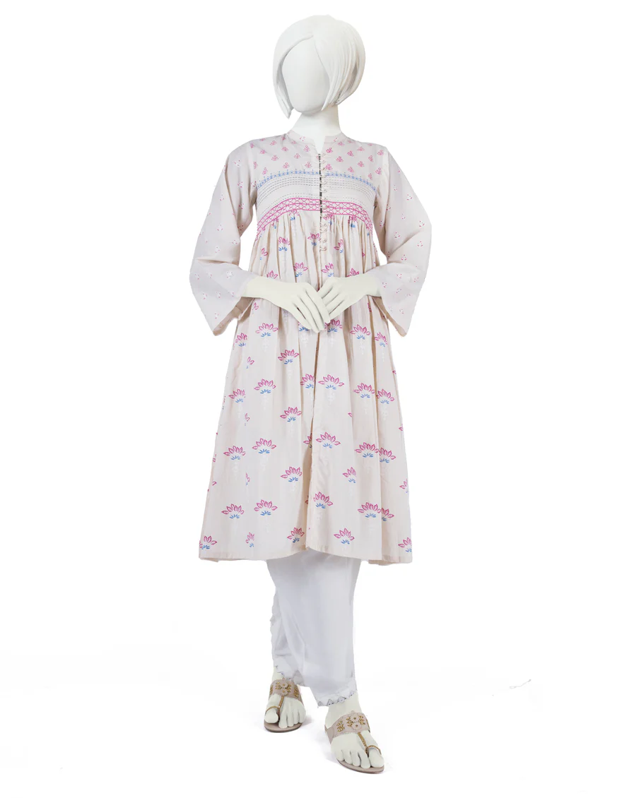 PALE PINK LAWN KURTI | JYGK-YGKL-S-US-182-22 FB/MARION