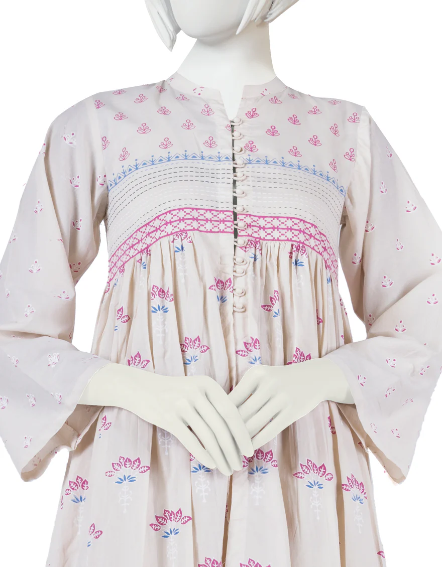 PALE PINK LAWN KURTI | JYGK-YGKL-S-US-182-22 FB/MARION - Image 3