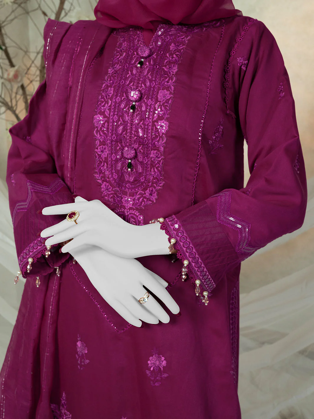 MAGENTA 3PC STITCHED | PJPWS-990812 (PJPWS-240812) - Image 4
