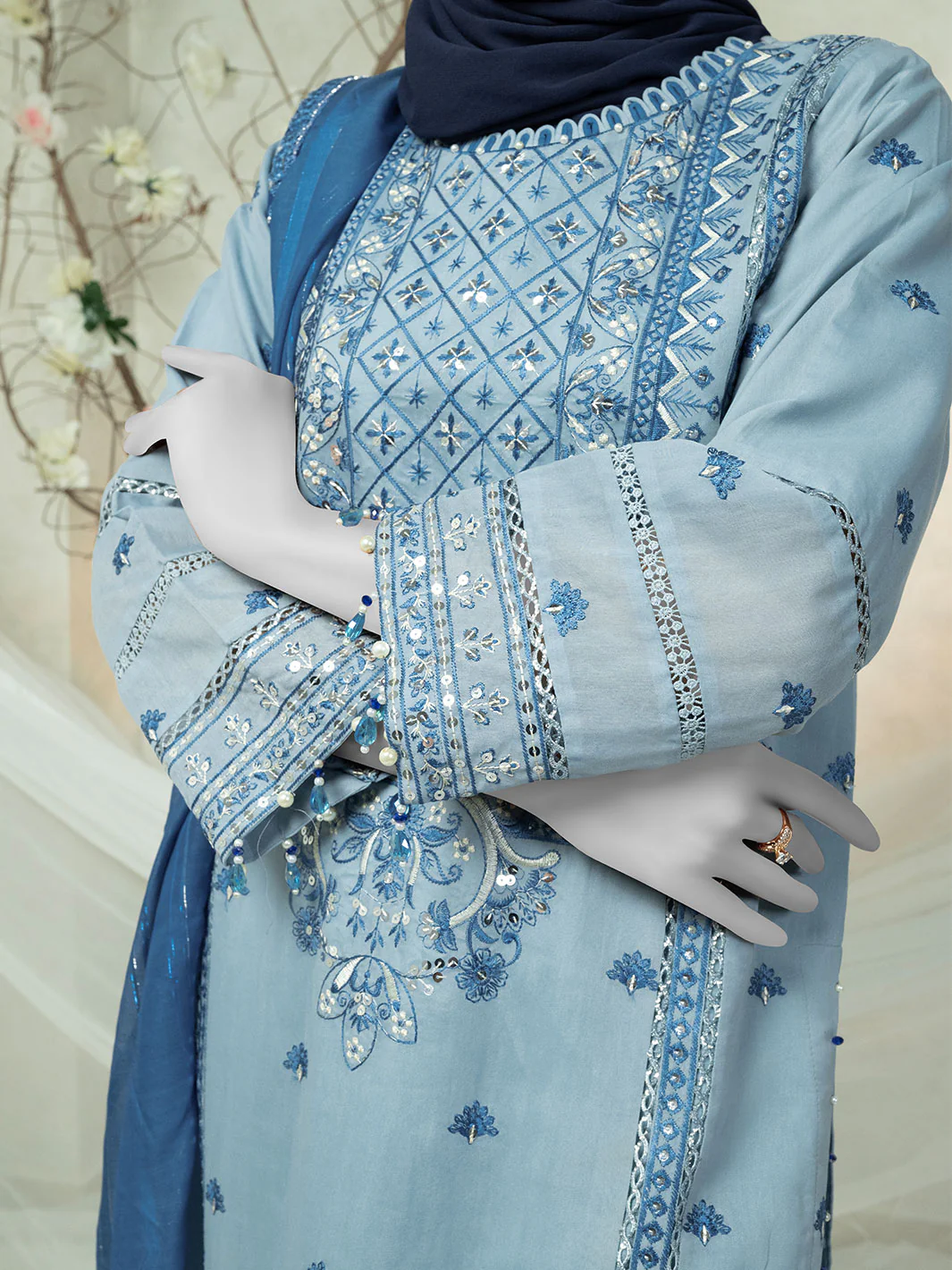 ICE BLUE 3PC STITCHED | PJPWS-990813 (PJPWS-240813) - Image 4