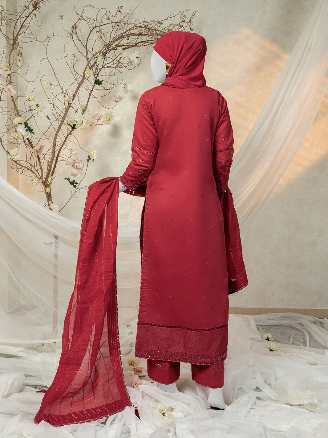 RED 3PC STITCHED | PJPWS-990814 (PJPWS-240814) - Image 2