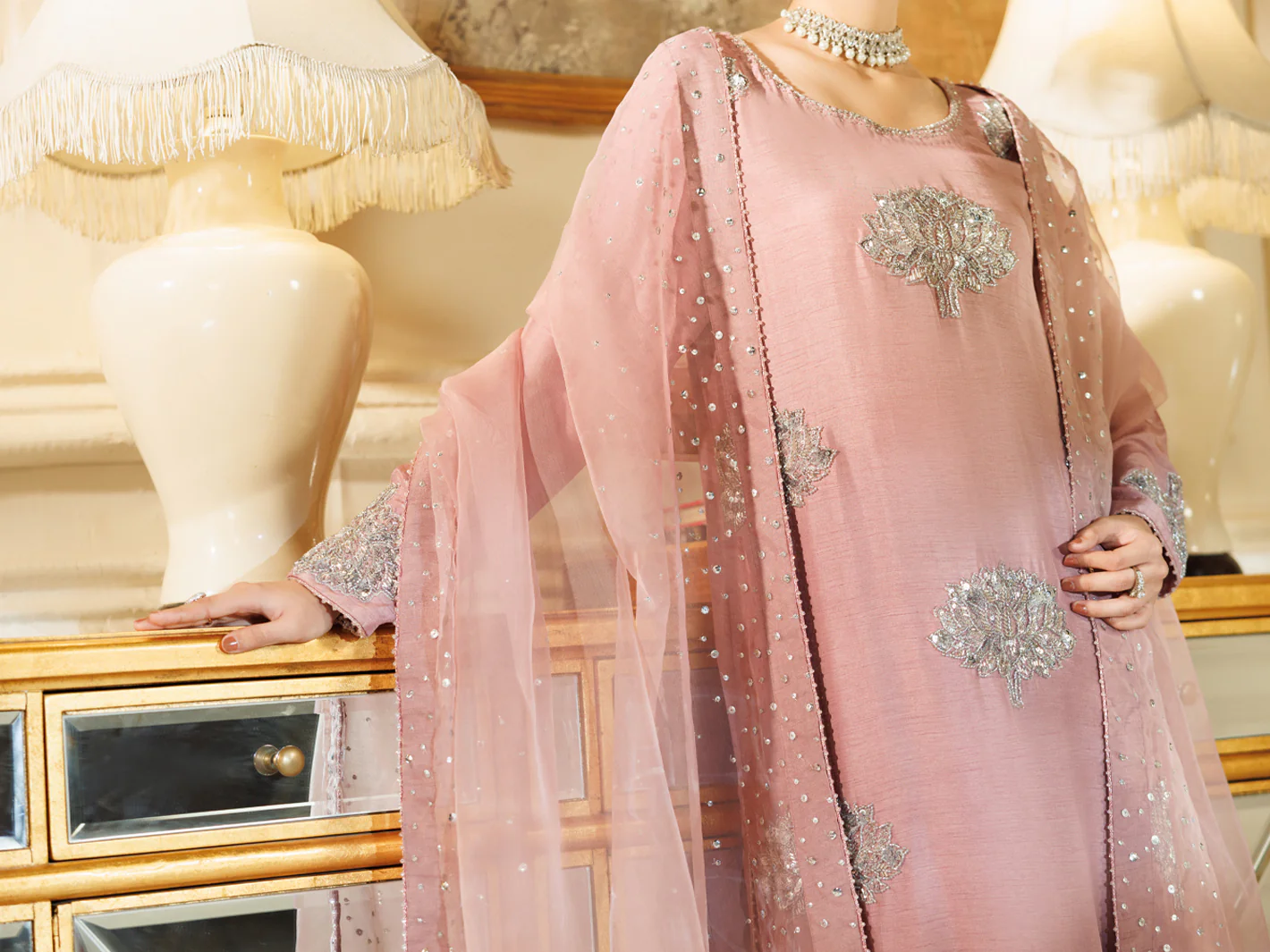 LIGHT PURPLE RAW SILK 3PC STITCHED | AL-3PS-LS-608/FB-608A - Image 5