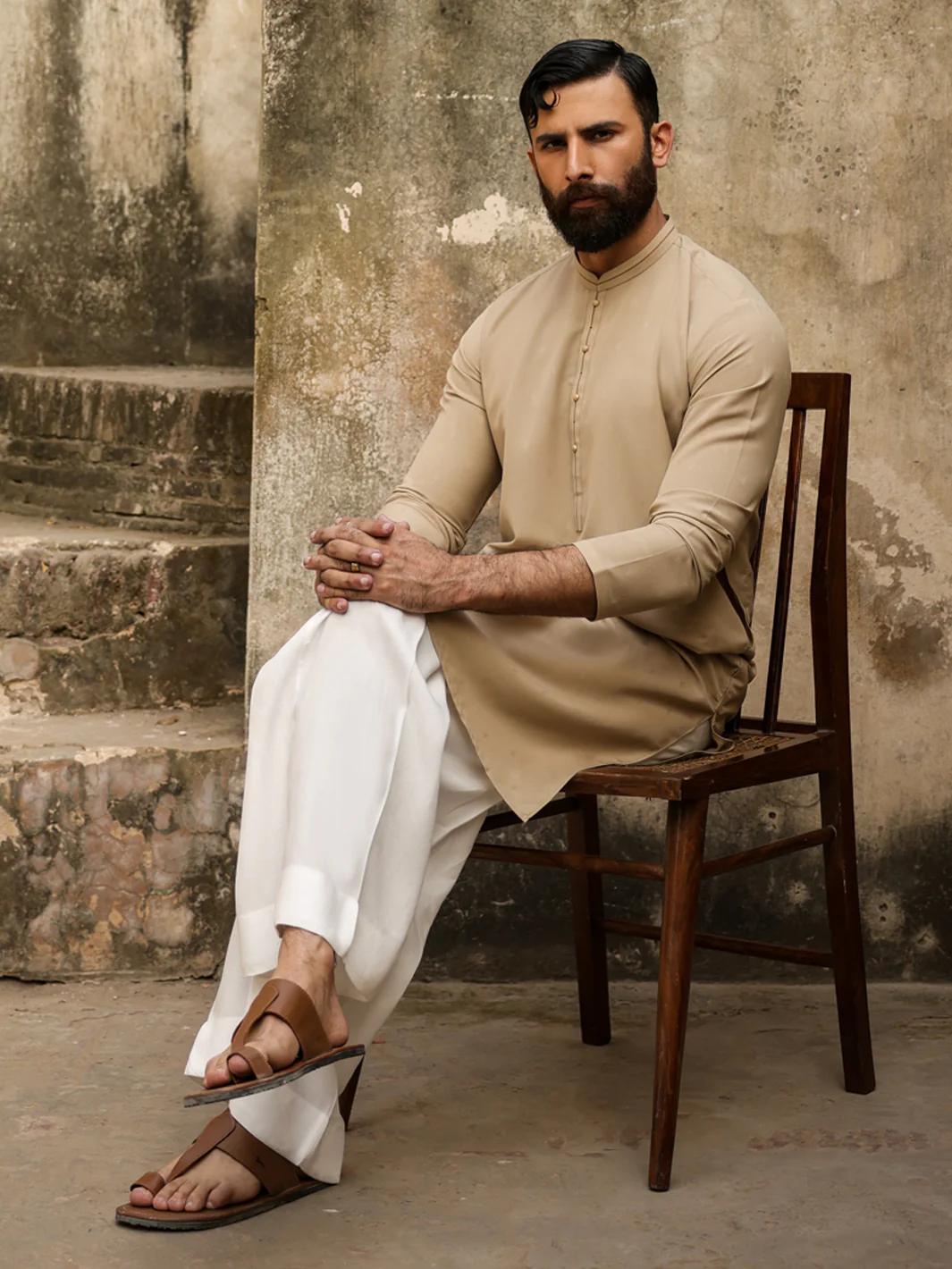 FAWN POLYESTER KURTA | AL-K-1303/AM-15107B - Image 5