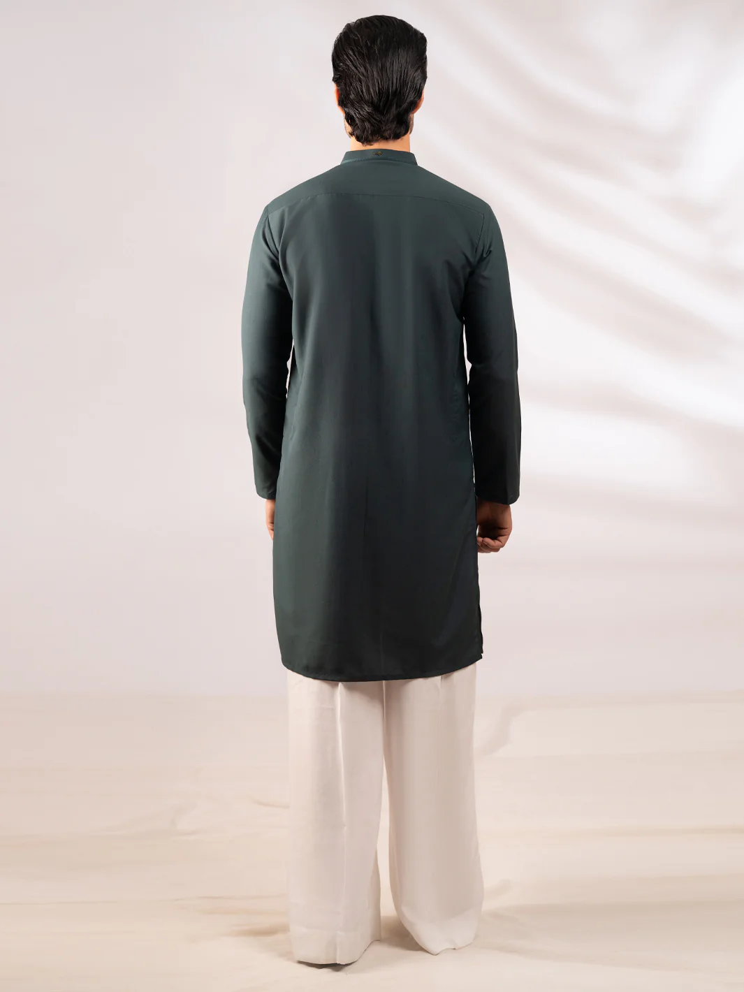 GREEN KURTA | AL-K-1305/AM-15107D - Image 3