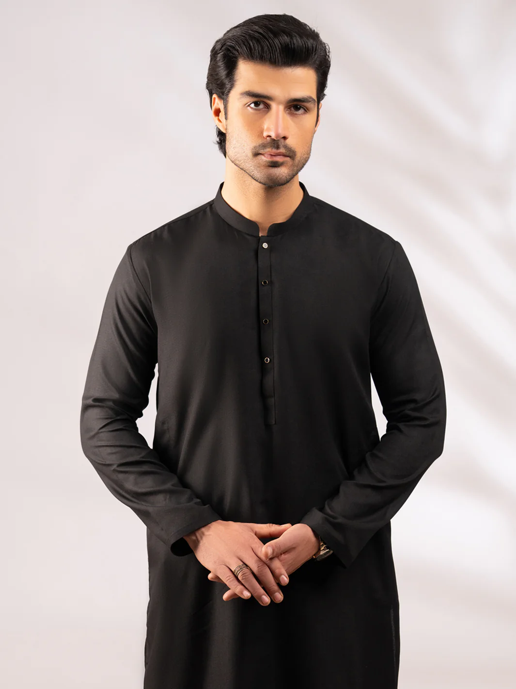 BLACK KURTA | AL-K-1307/AM-15068-1C - Image 2