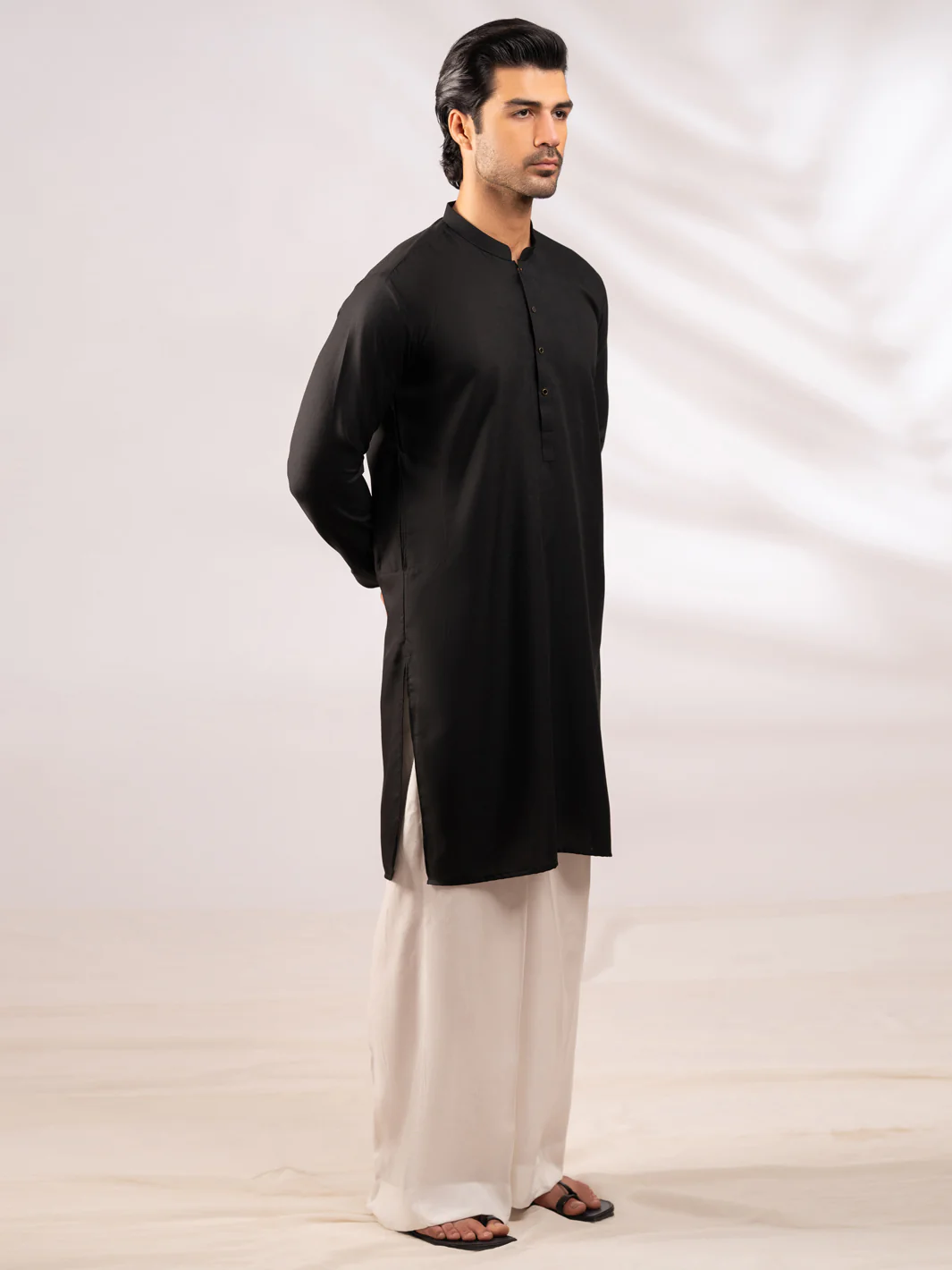 BLACK KURTA | AL-K-1307/AM-15068-1C - Image 5