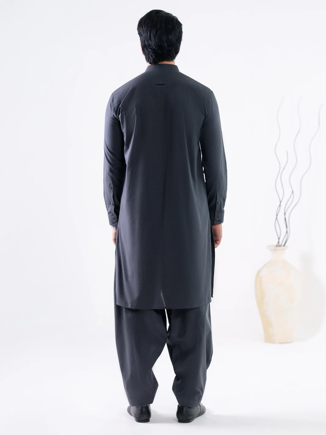 GREY COTTON KAMEEZ SHALWAR | AL-KS-3220/AM-6332B - Image 5