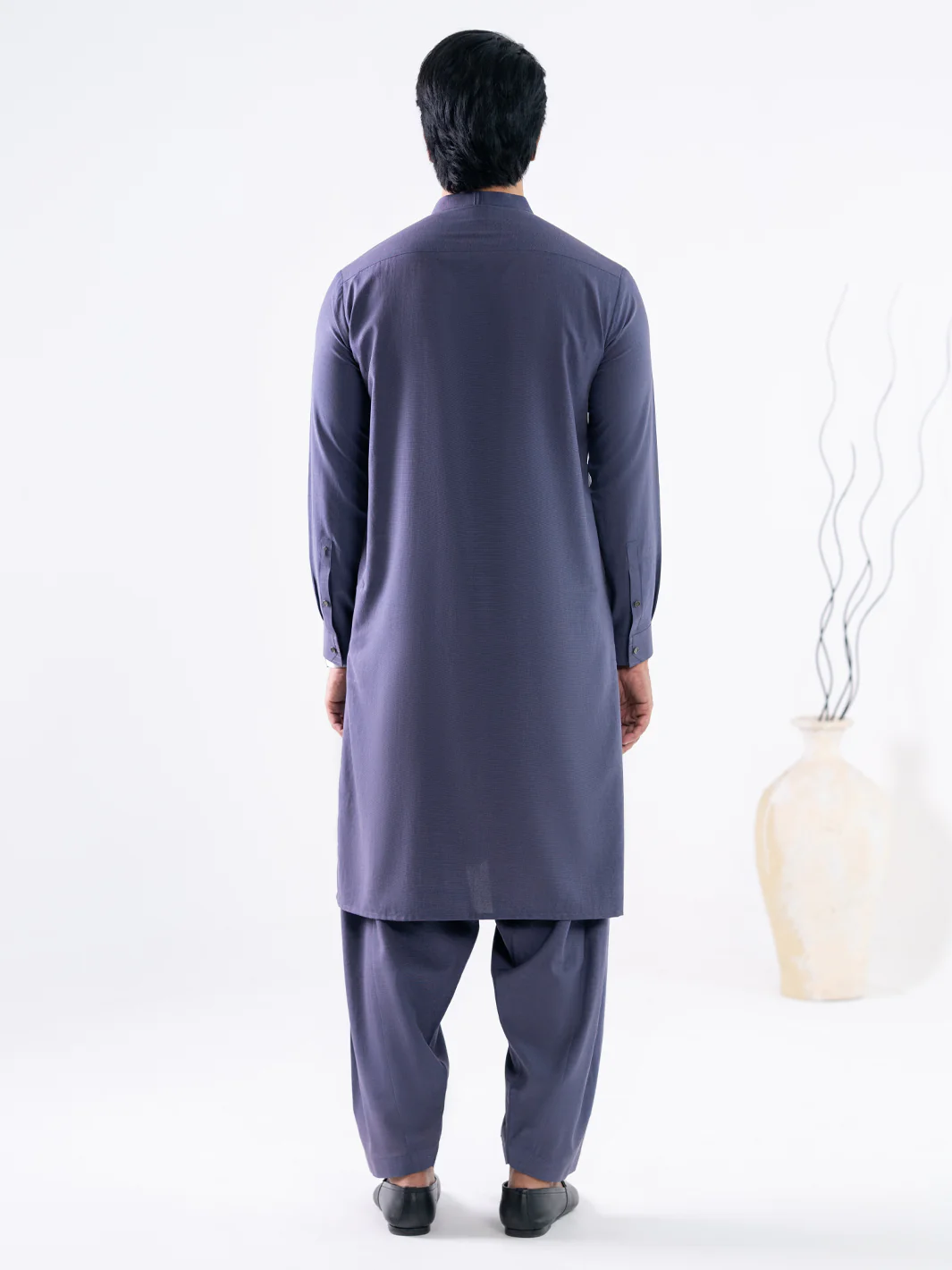 PURPLE BLENDED KAMEEZ SHALWAR | AL-KS-3246/AM-6340B - Image 3