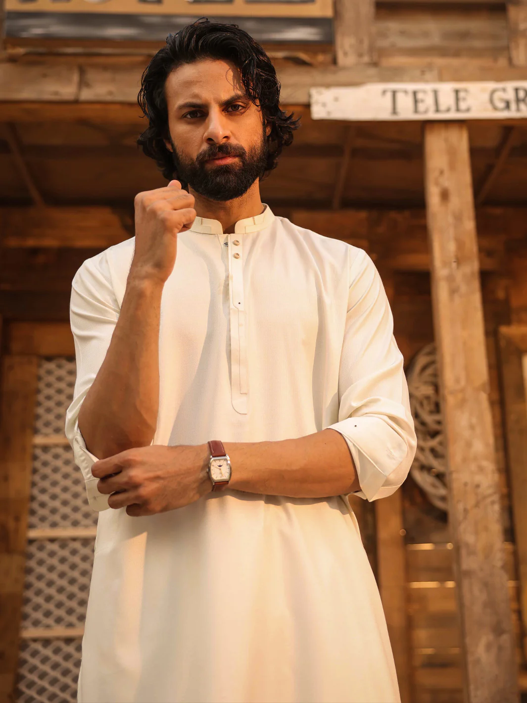 OFF WHITE KAMEEZ SHALWAR | AL-KS-3279/AM-6341B - Image 2