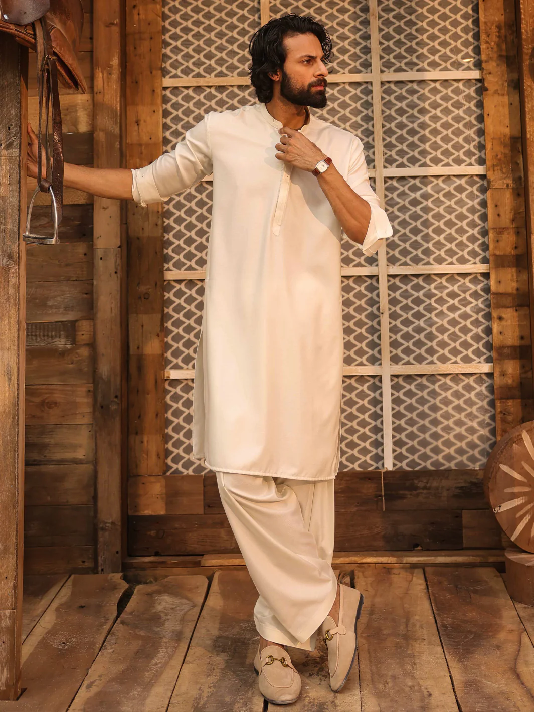 OFF WHITE KAMEEZ SHALWAR | AL-KS-3279/AM-6341B - Image 4