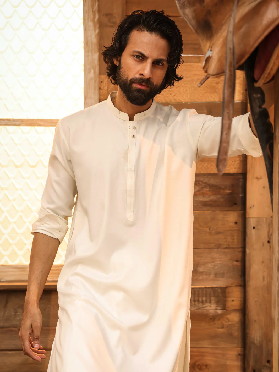 OFF WHITE KAMEEZ SHALWAR | AL-KS-3279/AM-6341B - Image 5