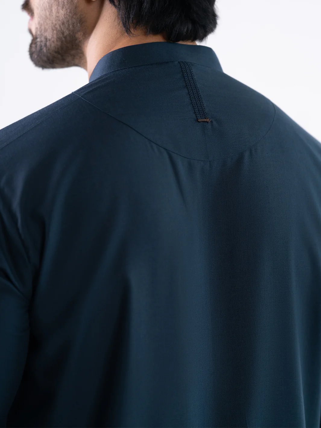 DARK BLUE BLENDED KAMEEZ SHALWAR | AL-KS-3297/AM-6338D - Image 4