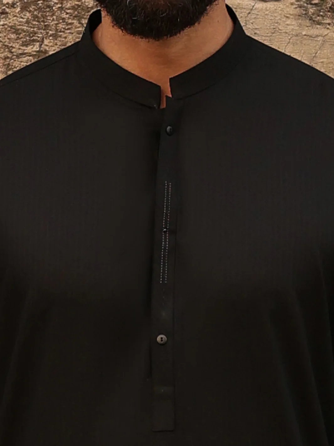 BLACK BLENDED KAMEEZ SHALWAR | AL-KS-3306/AM-6335D - Image 4