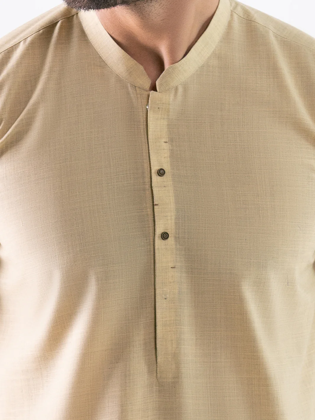BEIGE POLYESTER KURTA TROUSERS | AL-KT-3319/AM-6213B - Image 4