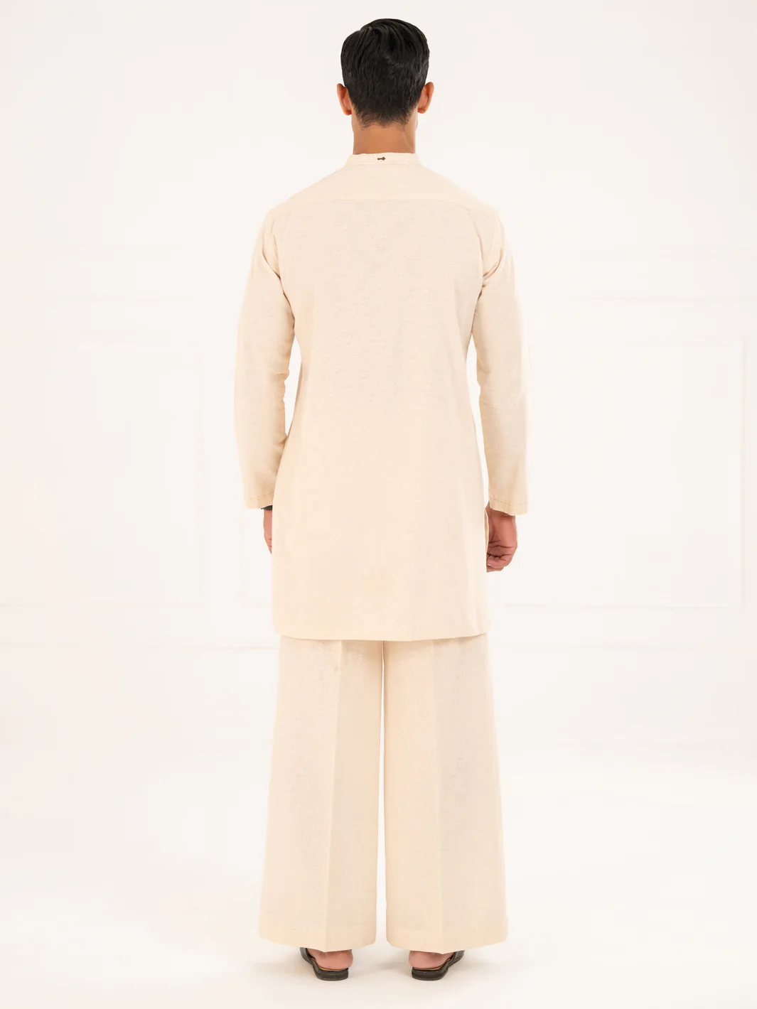 CREAM BLENDED KURTA TROUSERS | AL-KT-3323A/AM-11054D - Image 3