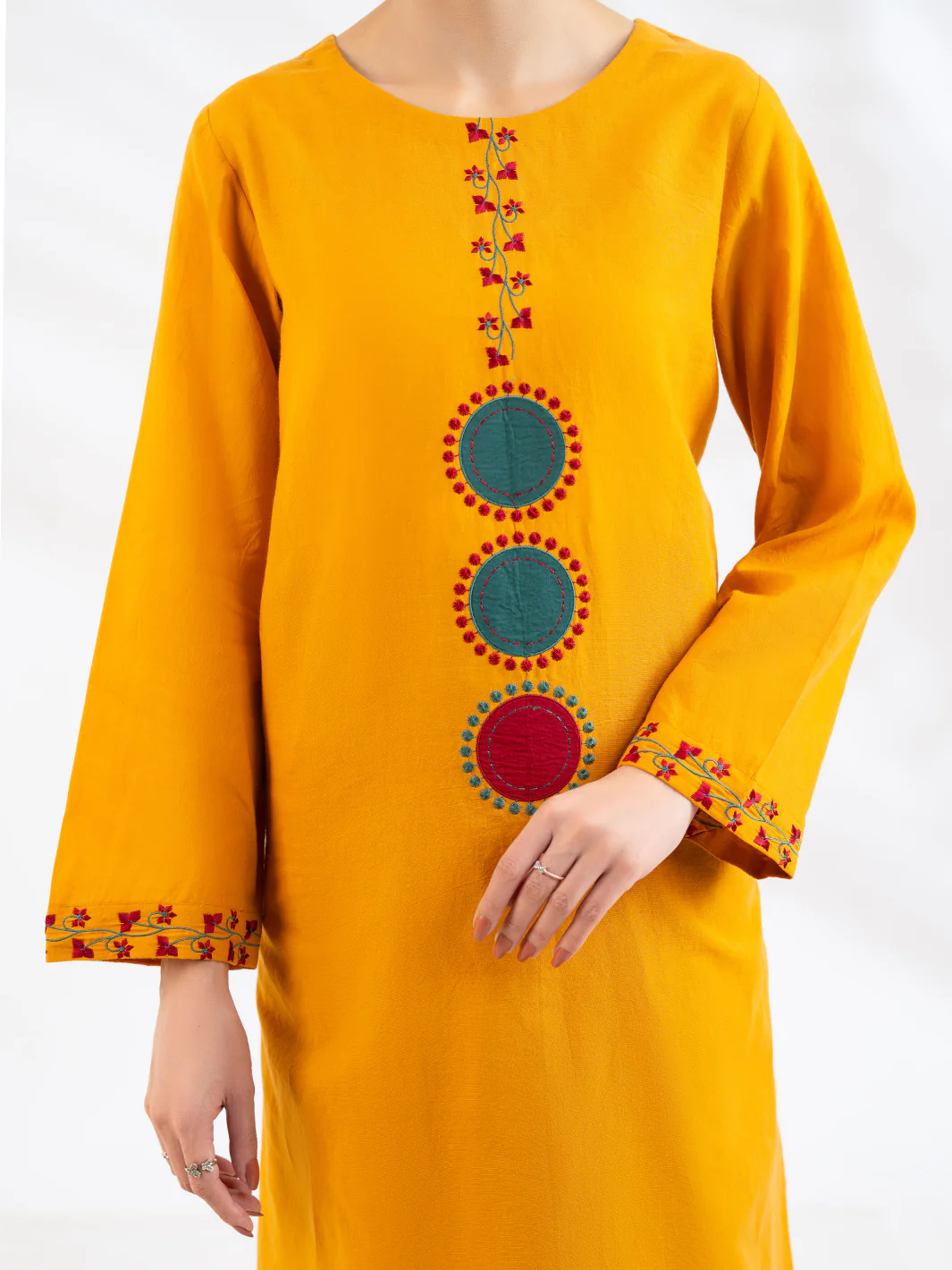 RUST LAWN KURTI | AL-LK-1167/FB-1167A - Image 3