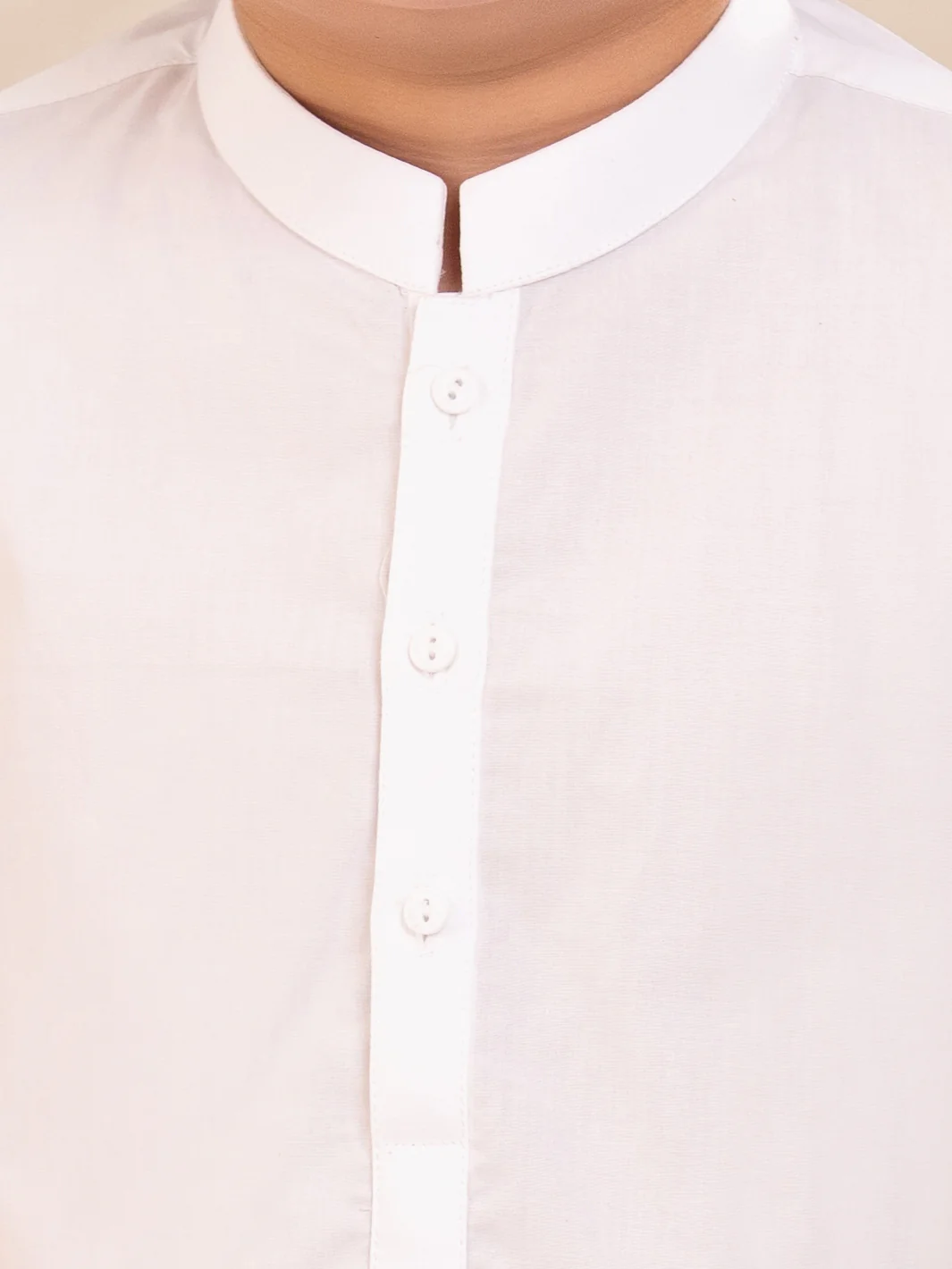 WHITE COTTON KURTA TROUSERS | ALBY-BQ-KT-001/AM-6219A - Image 4