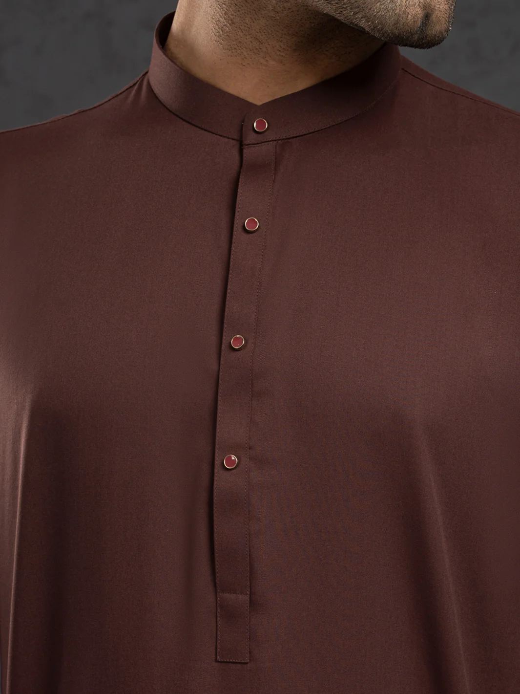 MAROON BLENDED KAMEEZ SHALWAR | ALET-KS-3016/AM-6353F - Image 4