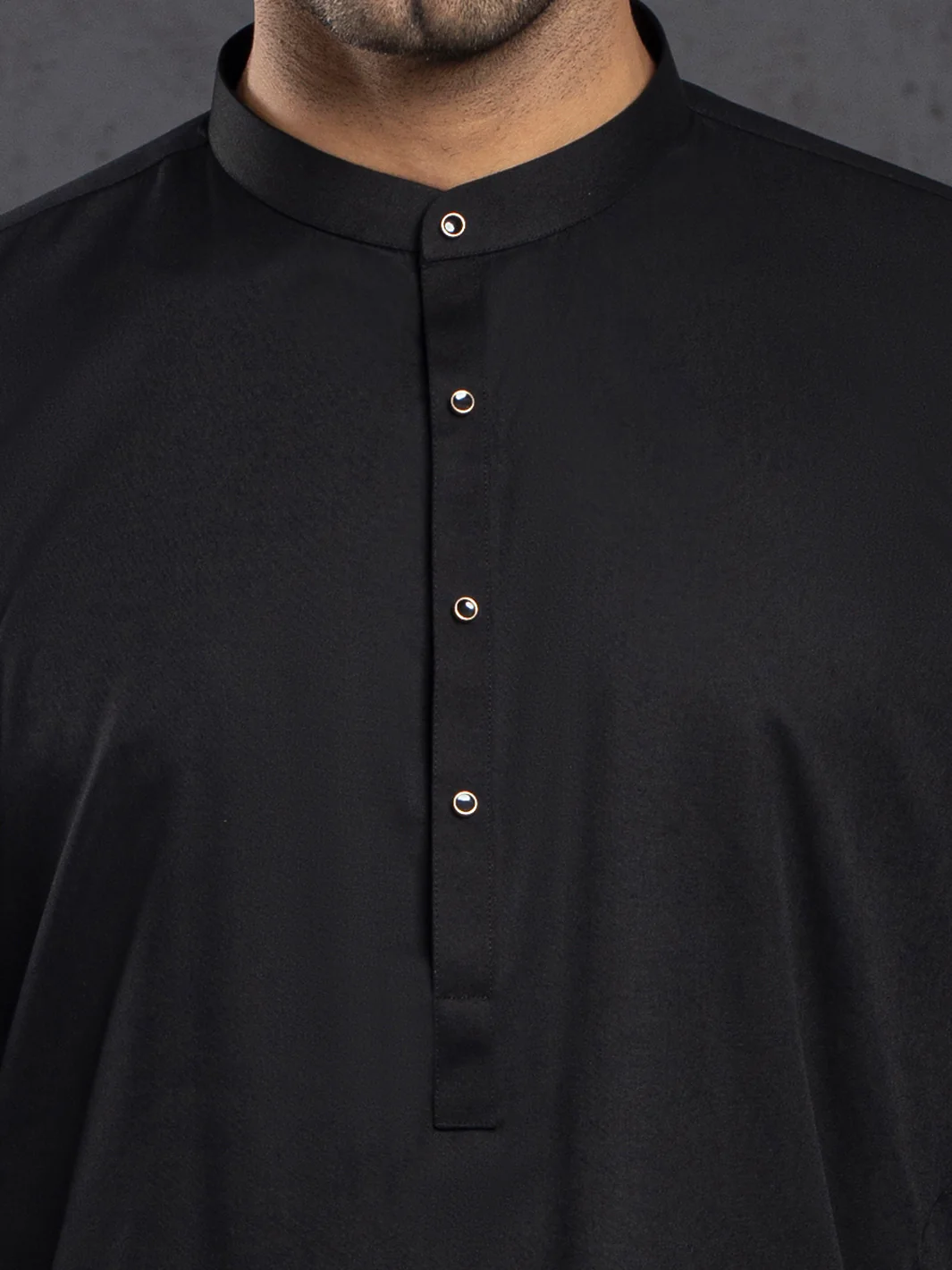 BLACK BLENDED KURTA TROUSERS | ALET-KT-3004/AM-6353D - Image 3