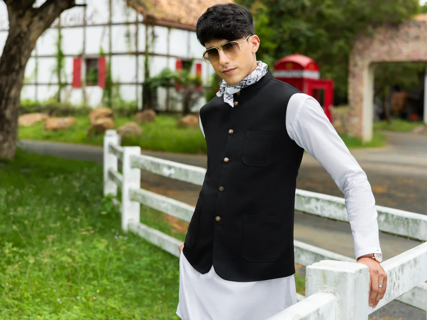 BLACK WAISTCOAT | ALET-WC-1001-R3/AM-15118D - Image 3