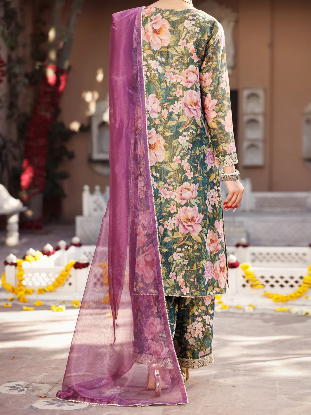 MEHNDI GREEN 3PC STITCHED | ALP-3PS-2173/S FB-2173A - Image 2