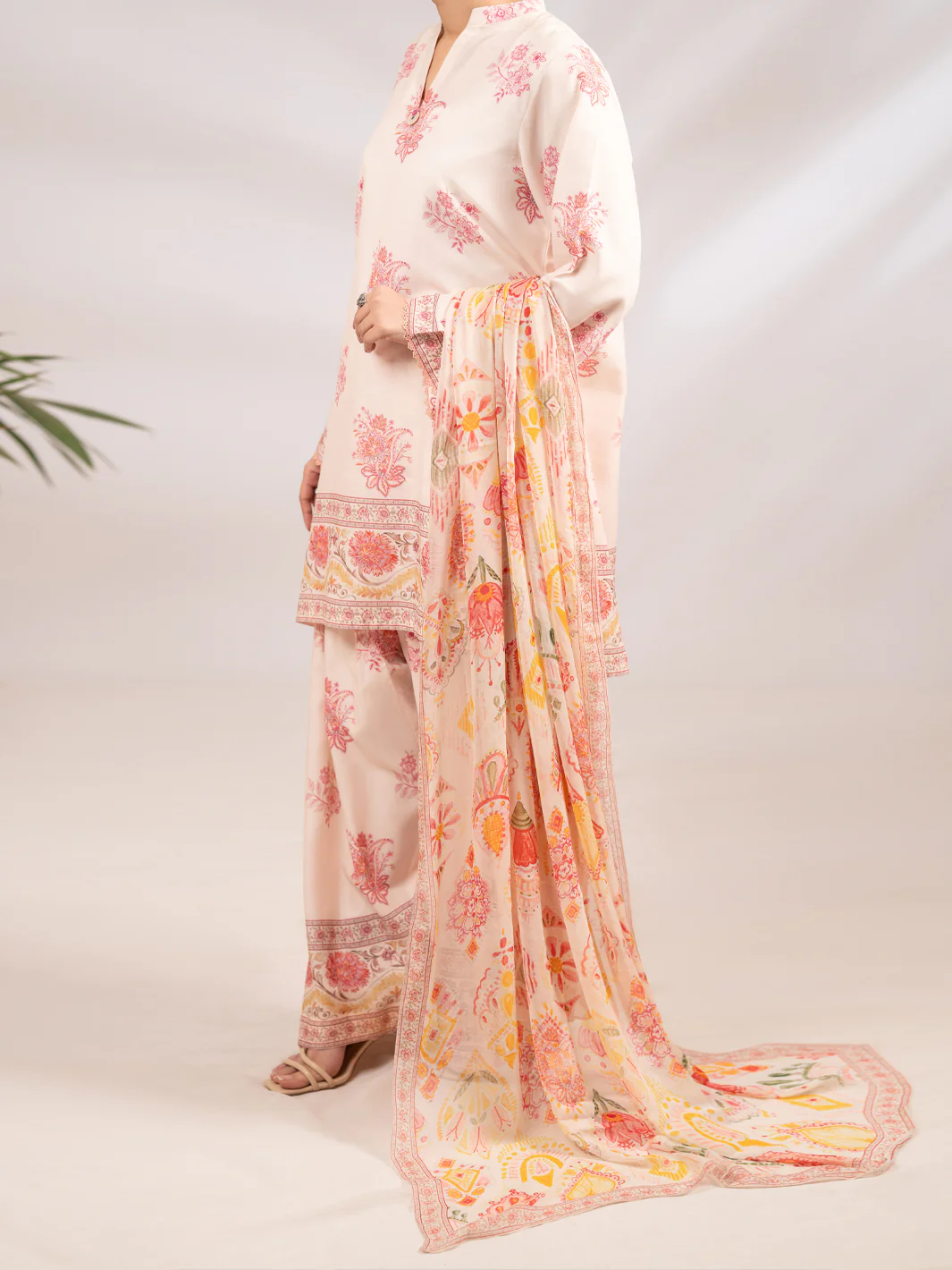 PEACH LAWN 3PC STITCHED | ALP-3PS-2302/S FB-2302A - Image 4