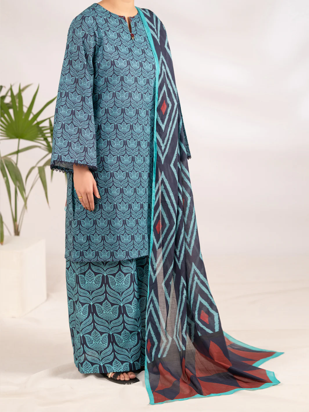 BLUE LAWN 3PC STITCHED | ALP-3PS-2318/S FB-2318A - Image 5